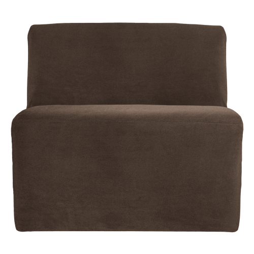 WOOOD 1-zits bank Mojo Base - Velvet - Bruin - 74x84x97