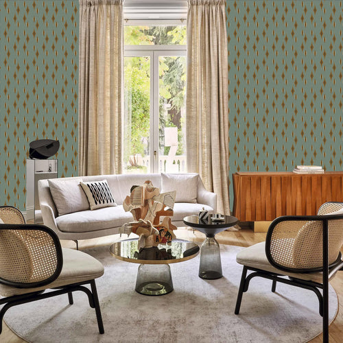 Catchii Behang Ikat Flores beige - vtwonen shop