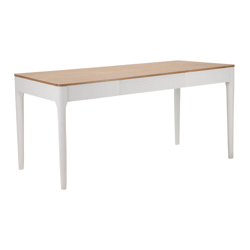 Mauro Ferretti eettafel - 180x90x80 cm - wit/bruin