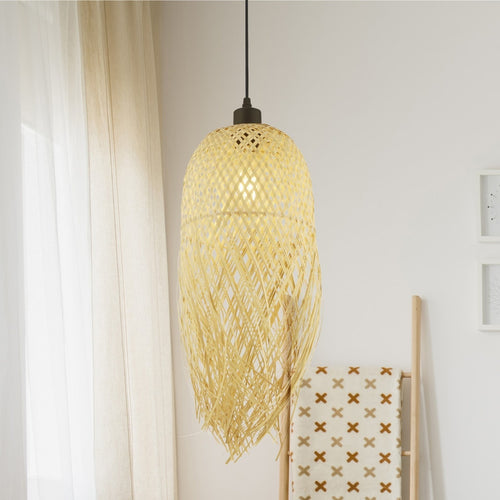 Searchlight hanglamp Bali - 1 lichts - 20  x 180   cm - zwart bruin