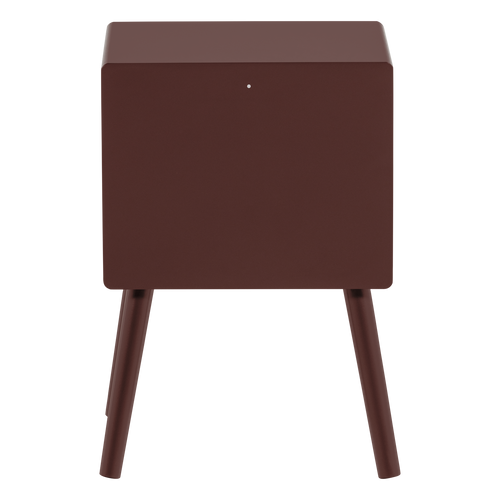 WOOOD nachtkastje Ozzy - MDF - Bordeauxrood - 53x36x30