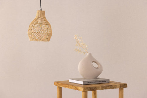 Rebellenclub Hanglamp Glen - ø20cm - Naturel Rattan - vtwonen shop