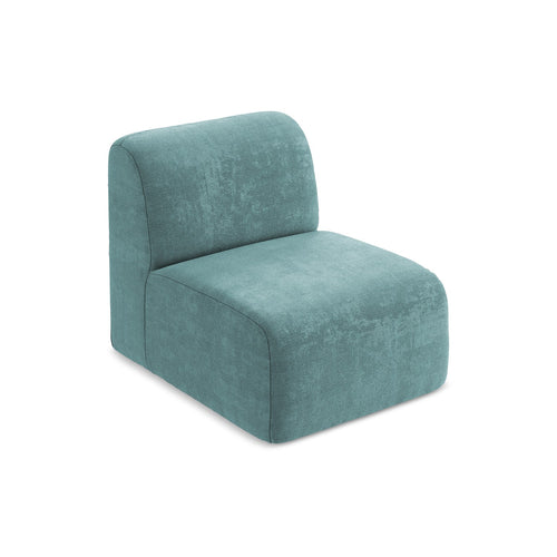 LaMiaSofa Bankmodule midden Cervo - chenille stof - jeans - 70x94x75