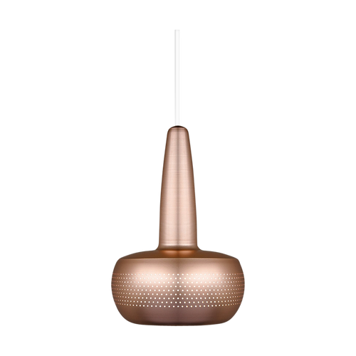 Umage Clava hanglamp brushed copper - met koordset wit - Ø 21,5 cm - vtwonen shop