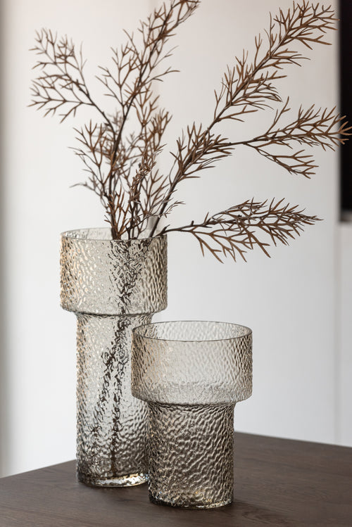 J-Line vaas Betty - glas - transparant - large - 4 cm hoog - vtwonen shop