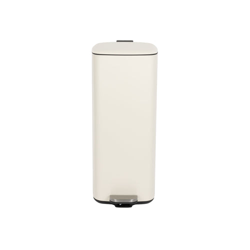 Housecraft Living Mark Prullenbak met Pedaal 30 Liter – Soft Close Afvalbak Crème