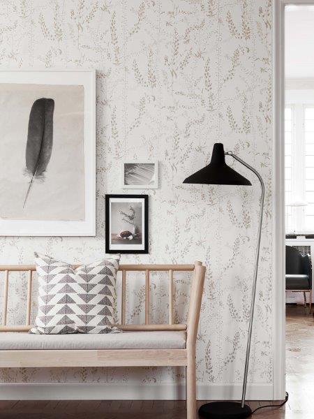 Borastapeter behang bladeren beige - 53 cm x 10.05 m - 660714 - vtwonen shop