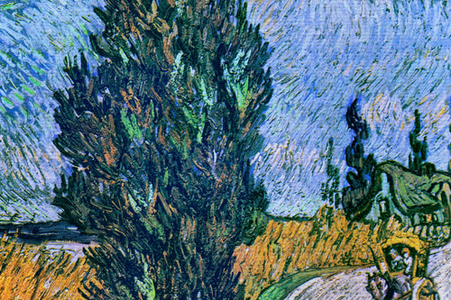 Canvas 60x40 Cipres en Sterren