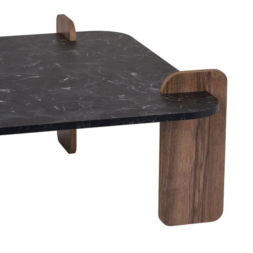 Calicosy - Vierkante ORME - Donker hout 90x90x35 cm