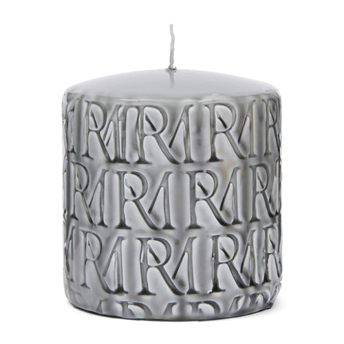 Rivièra Maison RM Monogram PillarCandle flax9,5x10 - Paraffine - Flax - vtwonen shop