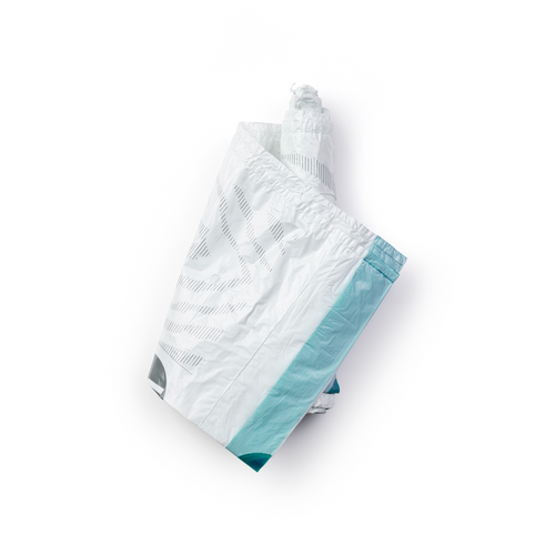 Brabantia PerfectFit afvalzak met trekbandsluiting, code W, 5 liter, 20 stuks/rol 137884 - White