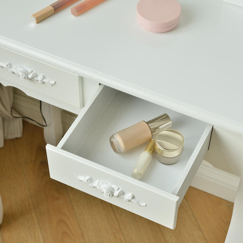 Home Deluxe Kaptafel ROSY Wit