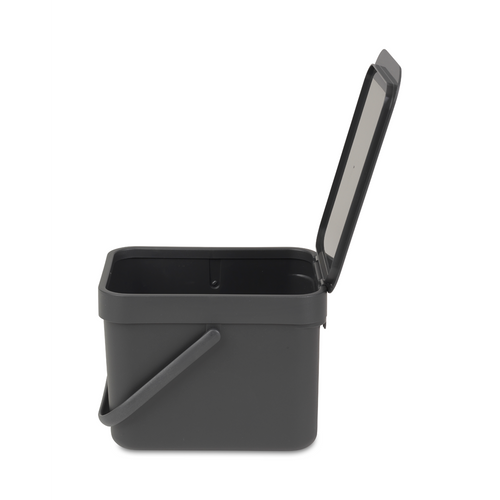 Brabantia Afvalemmer Sort & Go - 6L - grey - vtwonen shop