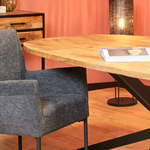 StarFurn Eettafel Elegance - Deens Ovaal Naturel - 240x110x76cm