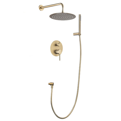LOMAZOO inbouw regendouche Solara - met handdouche & slang - goud