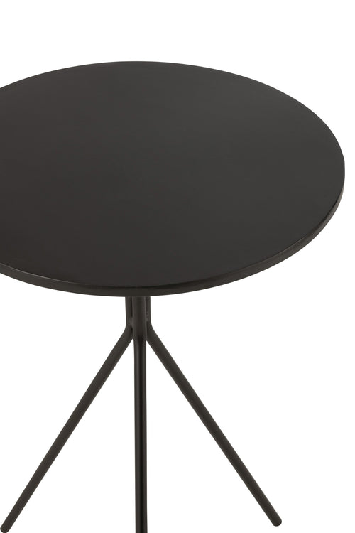 J-Line salontafel Rond - metaal - zwart