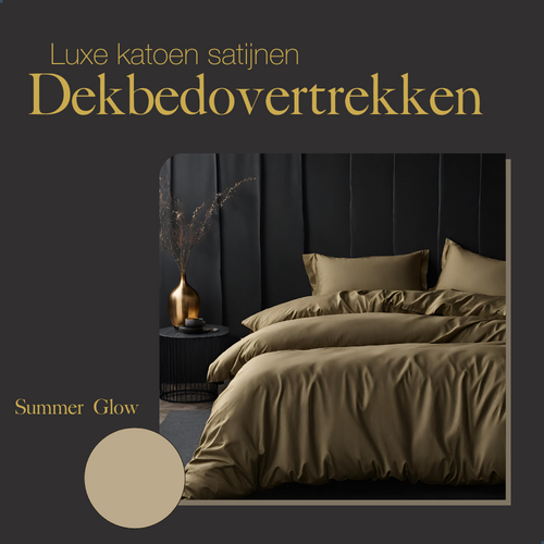 Ten Cate premium - dekbedovertrekset - 240x200/220 - 100% katoen satijn - goud - vtwonen shop