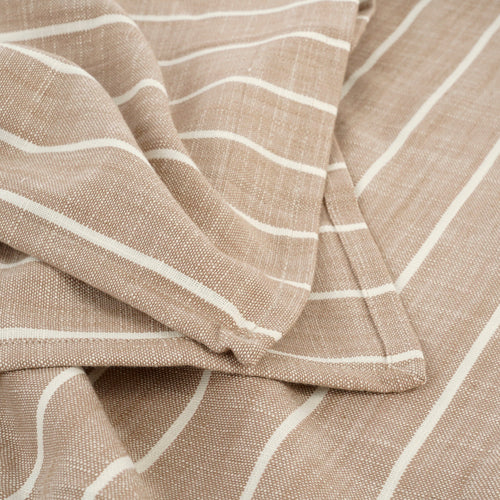 Mica Decorations  Alivo Tafelkleed - L250 x B140 cm - Organisch Katoen - Beige, Wit