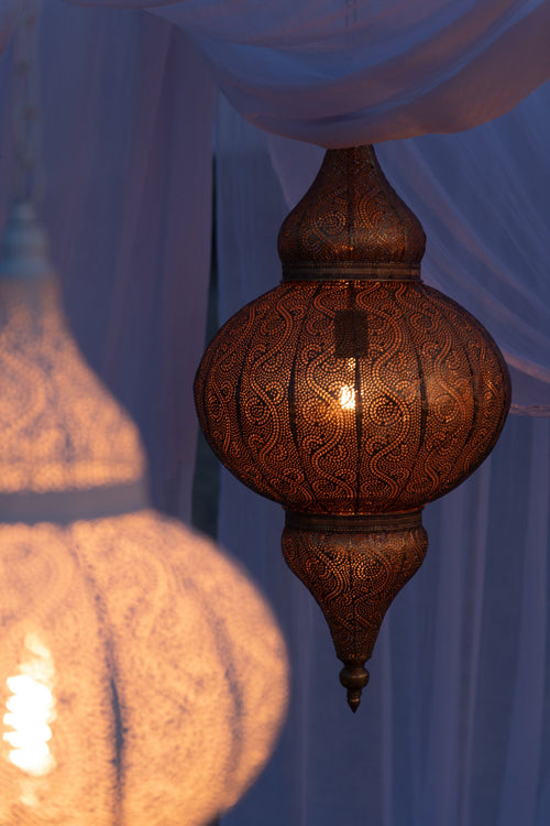 J-Line hanglamp Boor - metaal - goud - small
