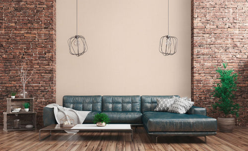 Livingwalls behang linnenstructuur crème - 53 cm x 10.05 m - AS-379536
