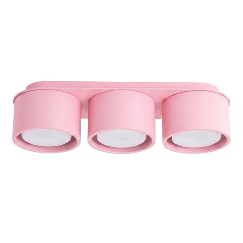 Sollux Lighting Plafondlamp MODO 3 roze Gx53 - 32,4x10,4x8,2cm