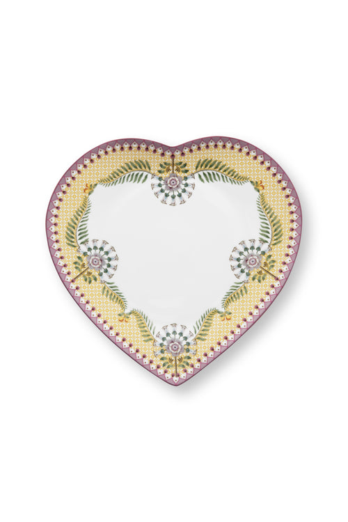 Pip Studio Bordenset Hart - Lily&Lotus - Geel - 23cm - Set van 2