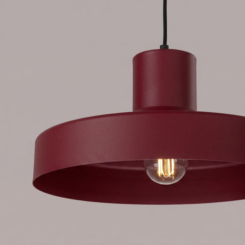 Sollux Lighting Hanglamp BILO bordeaux - 35x35x120cm