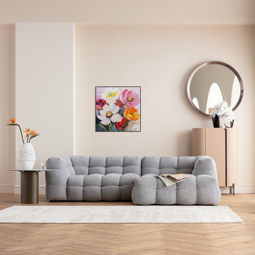 Kare Design Schilderij bloemenweide 80x80cm