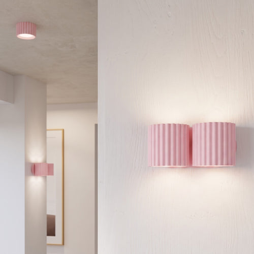 Sollux Lighting Wandlamp AURA 2 roze G9 - 21x12x10cm