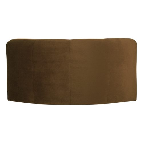 WOOOD hoekelement rond Mojo Base - Velvet - Honinggeel - 74x110x110