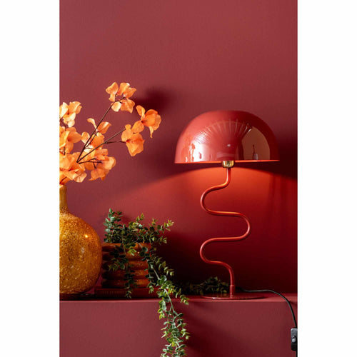 Leitmotiv tafellamp Twist - rood - 31x31x54cm