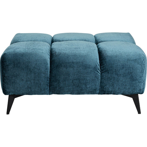 Kare Design Kruk Nia fluweel blauw