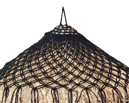 Furnilux Furni-SISAL – Handgemaakte Raffia Hanglamp Ø50 cm - Boho Natuurlijke Verlichting