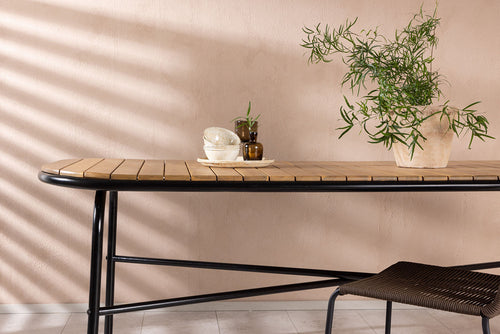 Rebellenclub Rechthoekige Tuintafel Aspen - 200 x 90cm - Naturel Hout - vtwonen shop