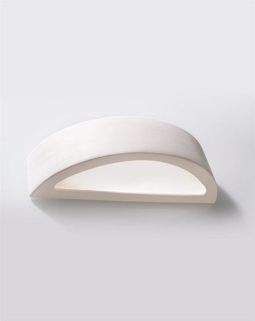 Sollux wandlamp Atena - 1 lichts - 9.5  x 9.5   cm - wit - vtwonen shop