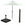 Garden Impressions stokparasol Manilla d grijs Ø250 cm met 40kg Cosmo voet en hoes