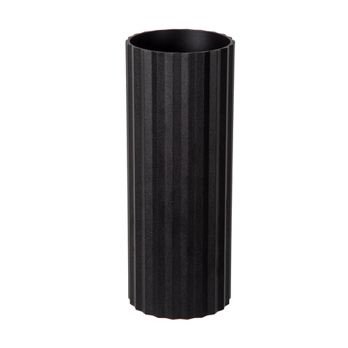 Atmooz wandlamp Ribble rond - zwart - 7 x 9 x H 18 cm - GU10
