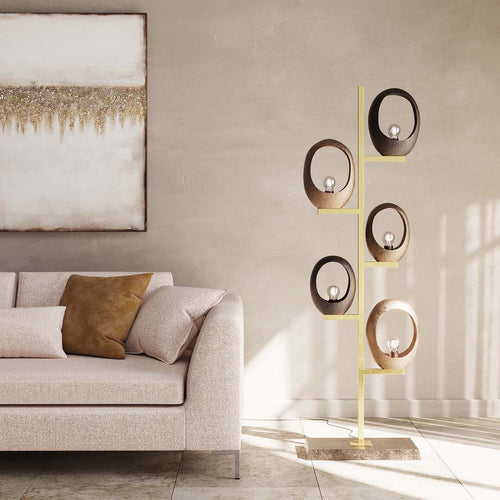 Kare Design Vloerlamp Five Loops 173cm - vtwonen shop