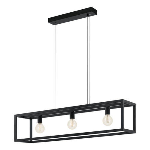 EGLO hanglamp Elswick - e27 - 110 cm - zwart - vtwonen shop
