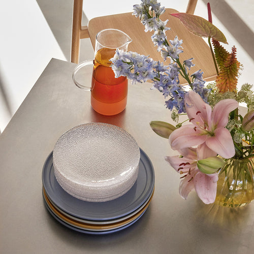 Hübsch dinerbord Amare - steenpoeder - ø28xh2cm - vtwonen shop