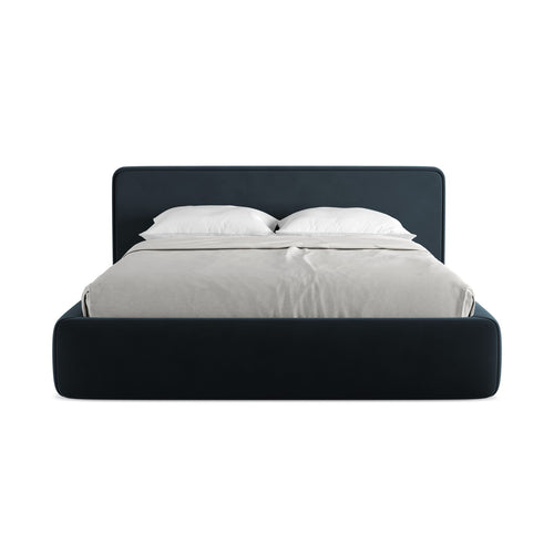 LaMiaSofa Bed met opbergruimte Firenze - velours - koningsblauw - 200x225x82