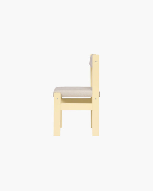 noo.ma Kini eetkamerstoel - Butter Yellow & Oatmilk Beige