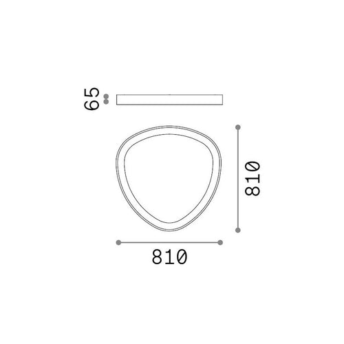 Ideal Lux GEMINI Geïntegreerde LED-plafondlamp, halfverzonken, wit, 4650lm, 4000K
