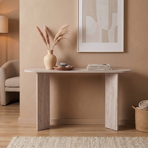 Calicosy - SIRA Design haltafel - Zwart hout - 35x150x75 cm