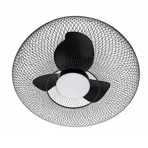 Ylumen plafondventilator Inno - 1 lichts - 46  x 26   cm - zwart