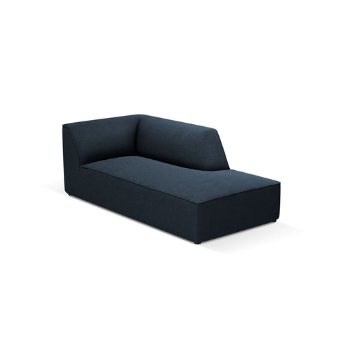 Cosmopolitan Design - Ligstoel rechts Siena structurele stof marineblauw - 181x93x69cm