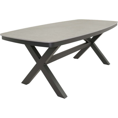 Lesli Living tuintafel Davos - grijs - 200x100cm