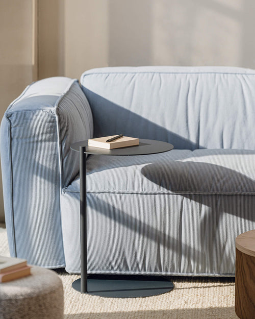 noo.ma Lobi 2-zits bank - babyblauw corduroy, soft zitcomfort