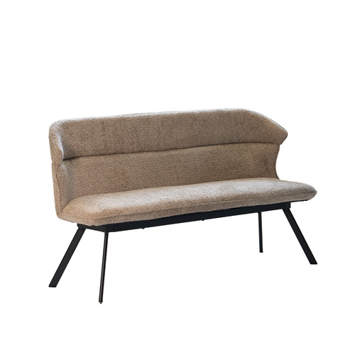 Giga Meubel Eetkamerbank Avery - Taupe Stof - 160x60x88cm