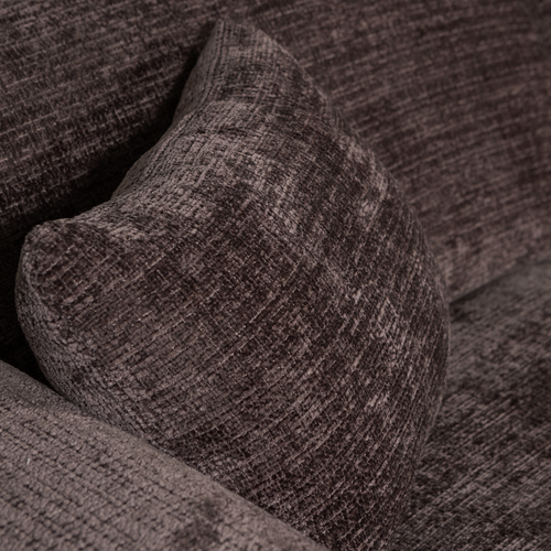 WOOOD chaise longue bank rechts Cloud - Chenille - Bruin - 80x280x165